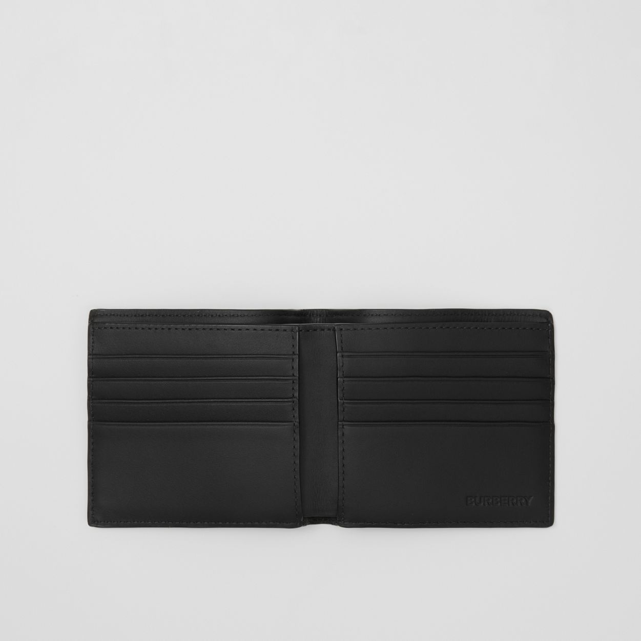 London Check and Leather International Bifold Wallet - 2