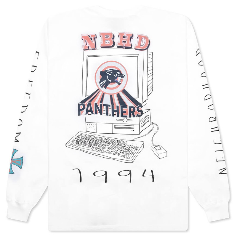 NEIGHBORHOOD NH L/S TEE 10 - WHITE outlook