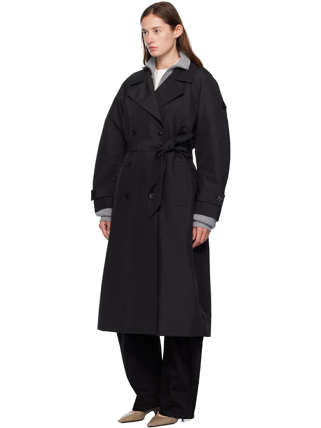 Moncler x EE72 Black Zake Trench Coat - 4