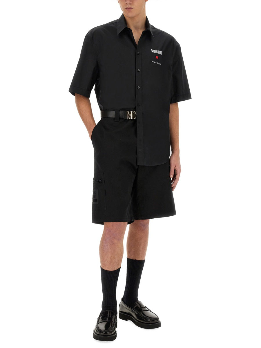 Moschino Men Bermuda With Logo - 2