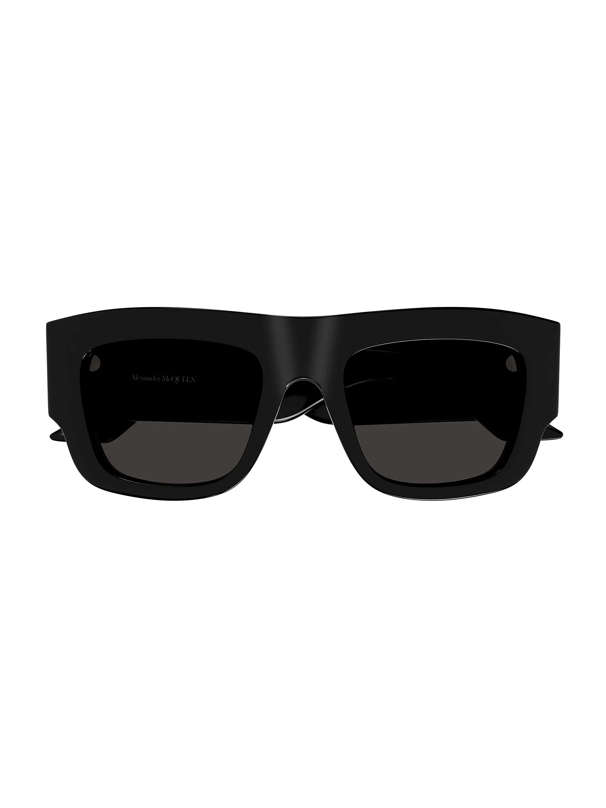 Men's Bold 53MM Square Sunglasses - Black Dark Grey - 1