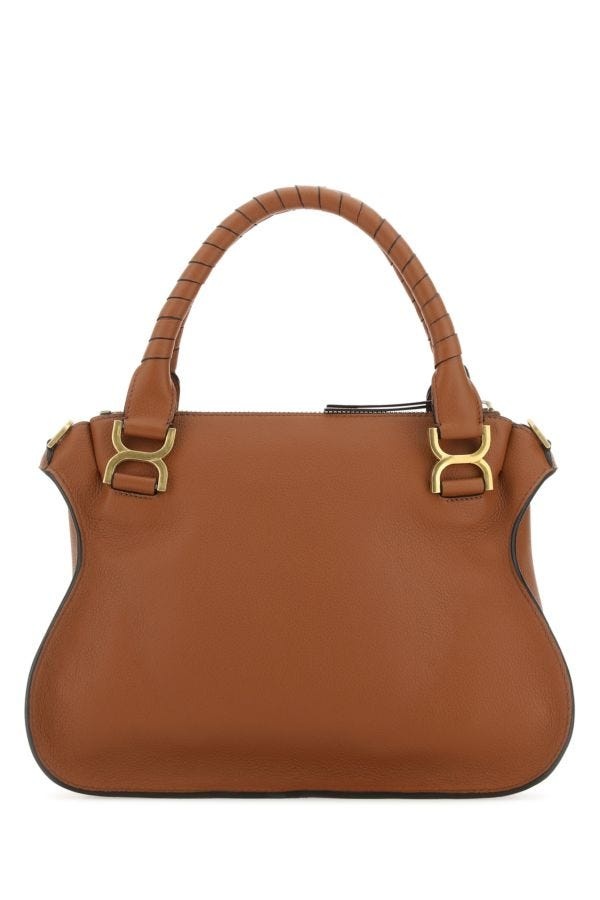 CHLOE Brown Leather Medium Marcie Handbag - 3