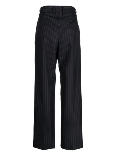 BLAZÉ MILANO high-waisted pinstripe-pattern wool trousers outlook