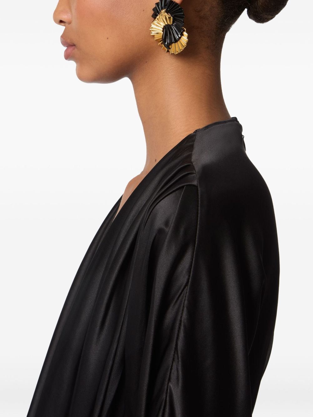 Fluid Wings pleated earrings - 3