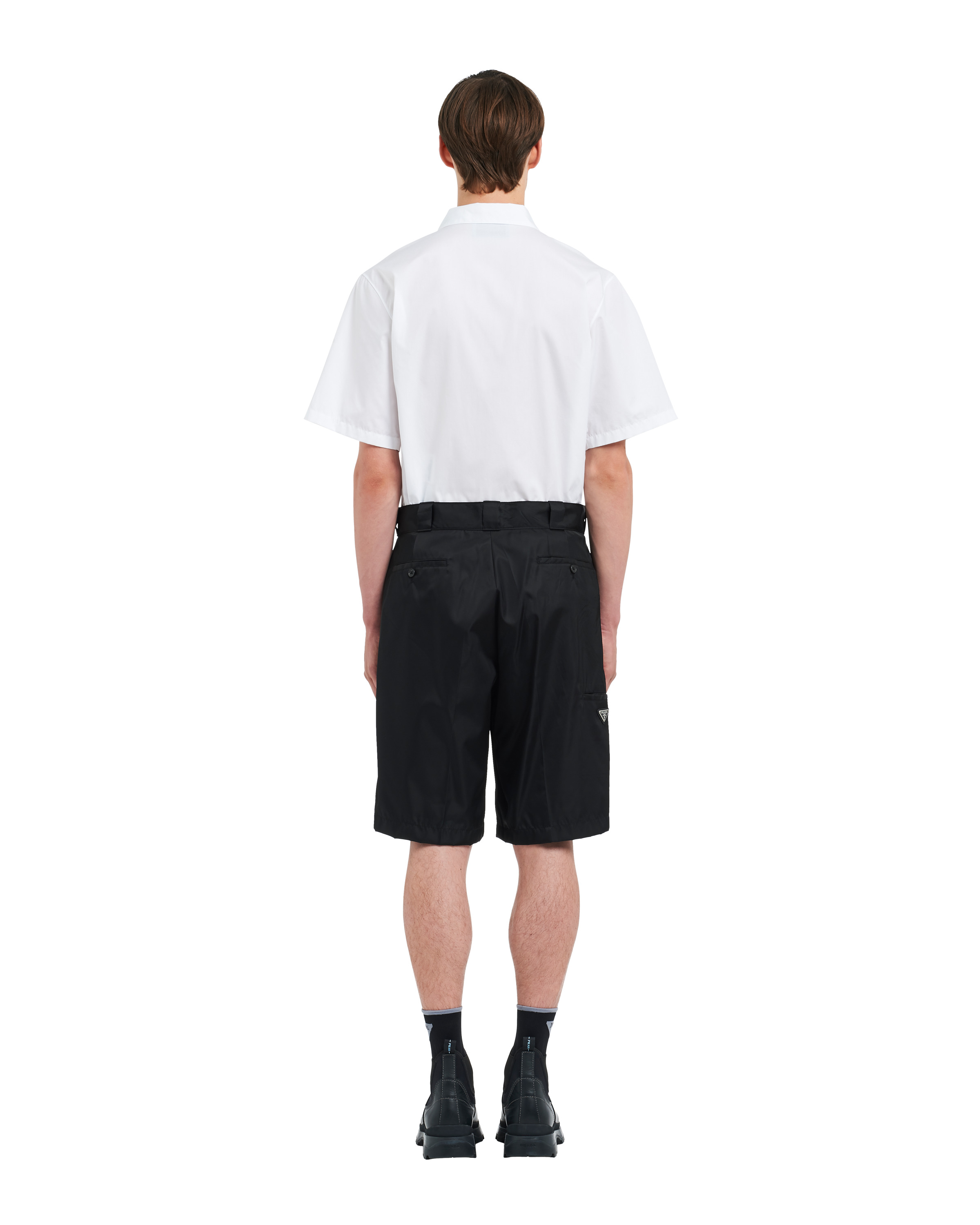 Re-Nylon gabardine Bermudas - 4