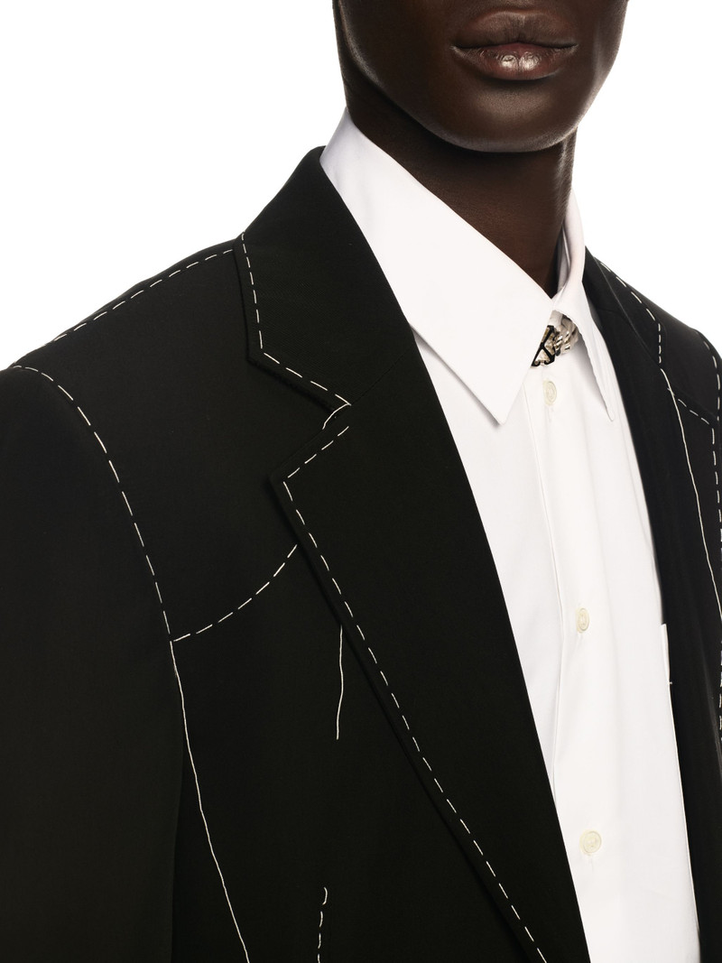 Black 00 Wool Blazer 5