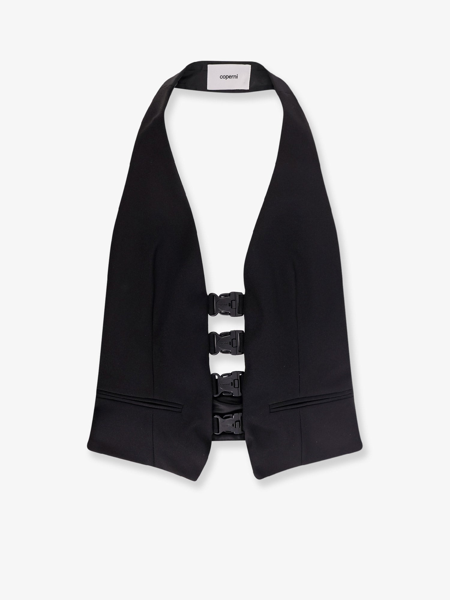 Coperni Women Multi Bukle Waistcoat Satin Vest - 1