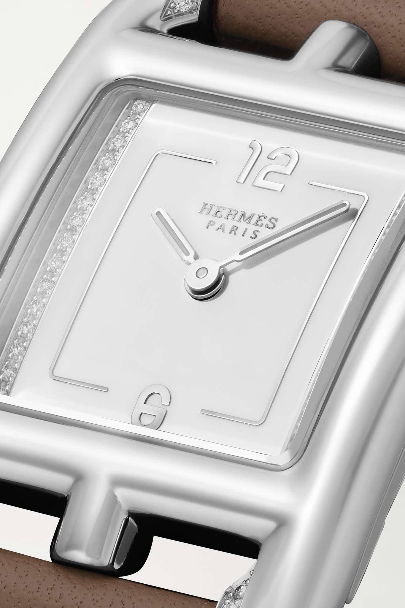 Hermès Cape Cod Double Tour 31mm small stainless steel, leather and ...