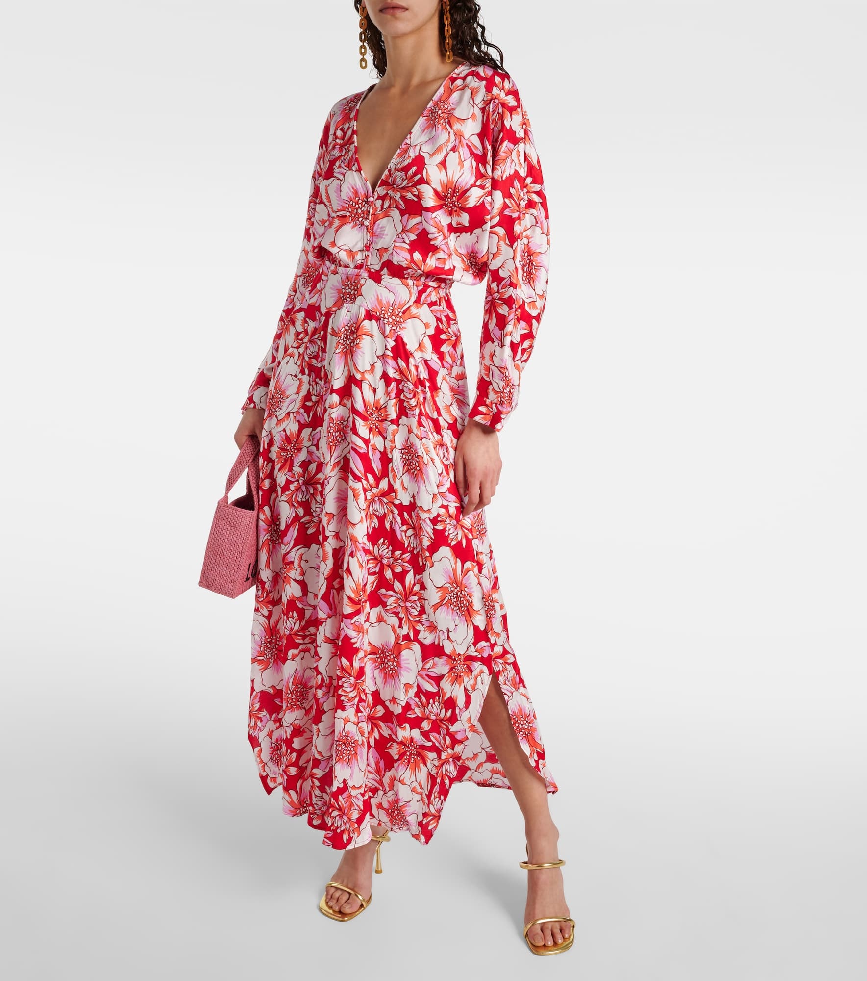 Ilona gathered floral midi dress - 2
