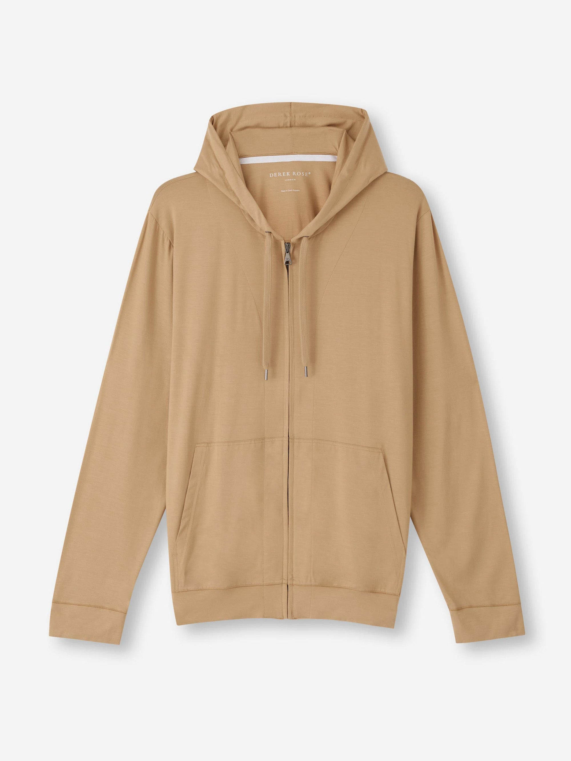 Men's Hoodie Basel Micro Modal Stretch Camel - 2