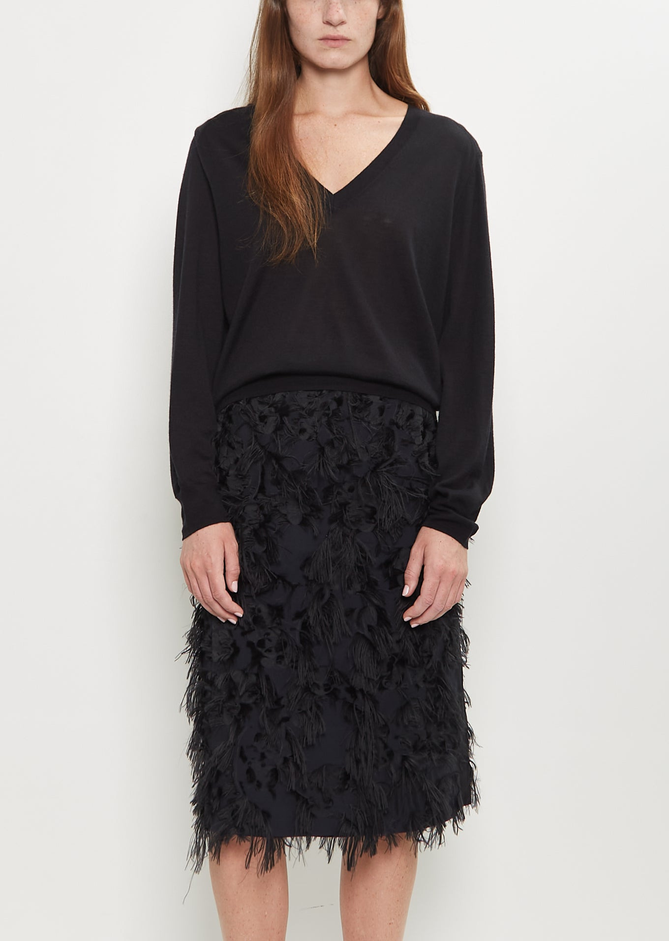 Julio Lightweight Cashmere Sweater — Black - 1