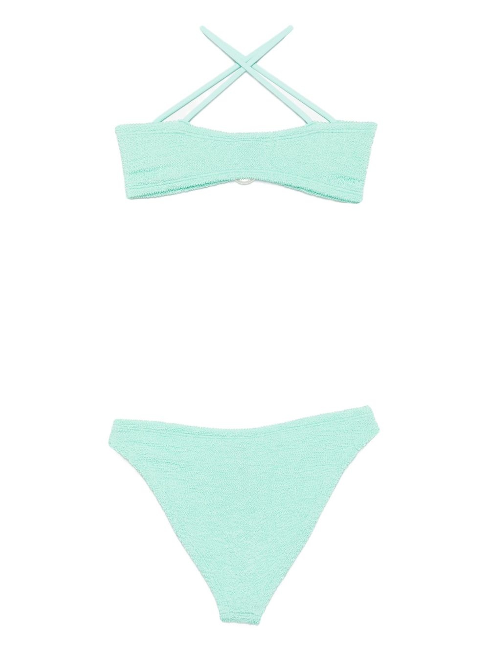 Misty crinkle metallic bikini - 2