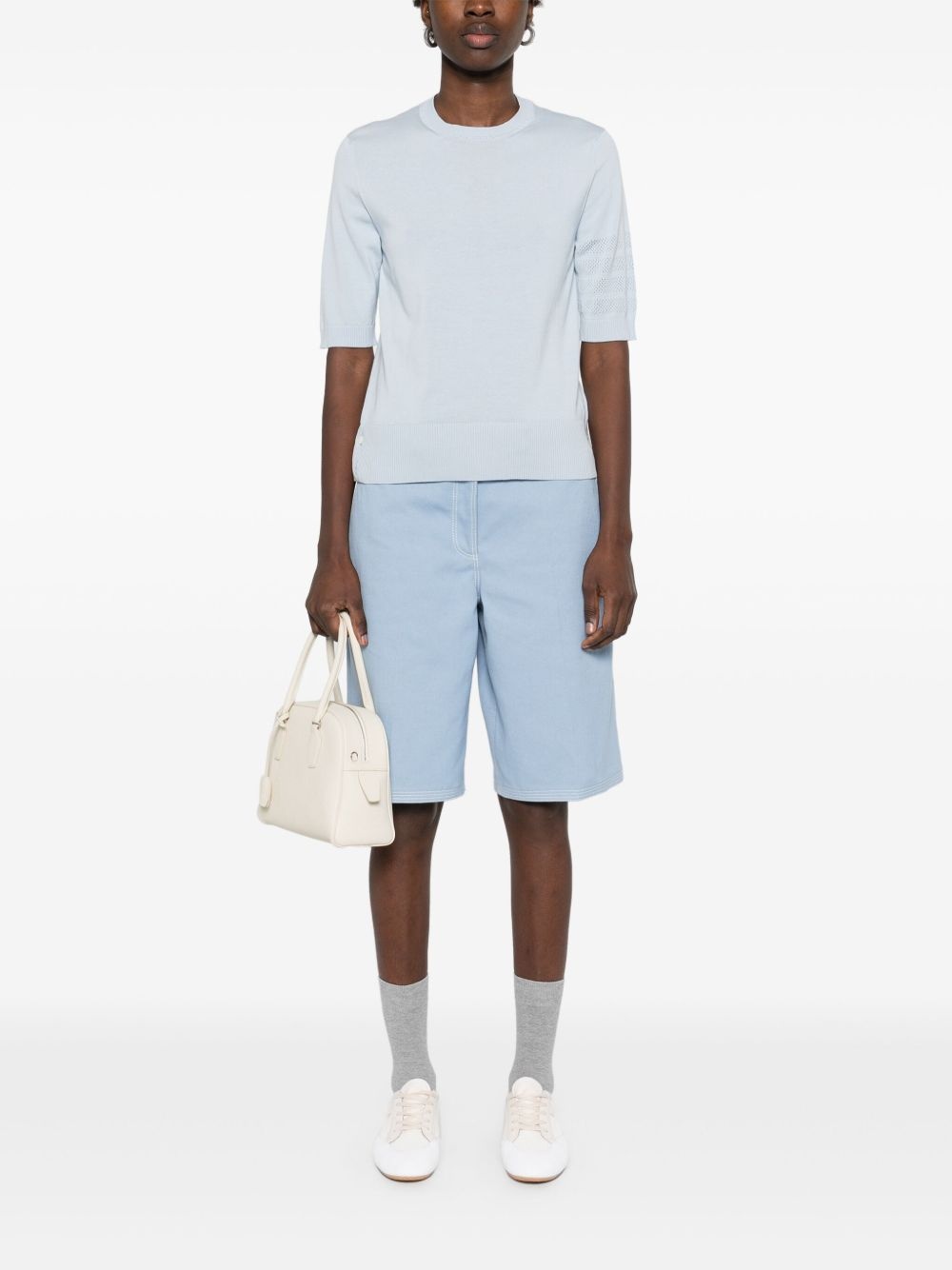 THOM BROWNE - Women Jersey Stitch SS Tee - 1