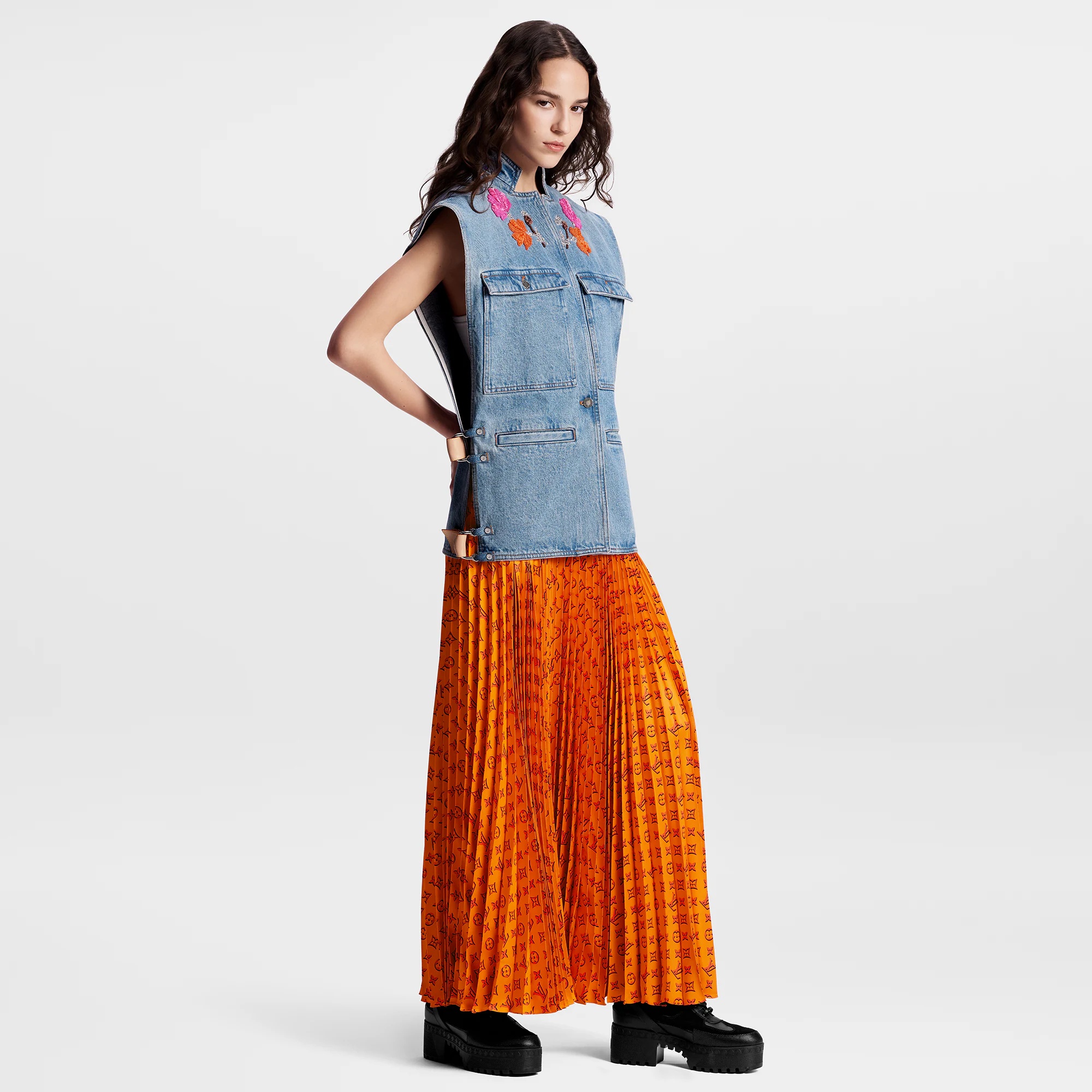 Embroidered Accent Utility Jacket - 4