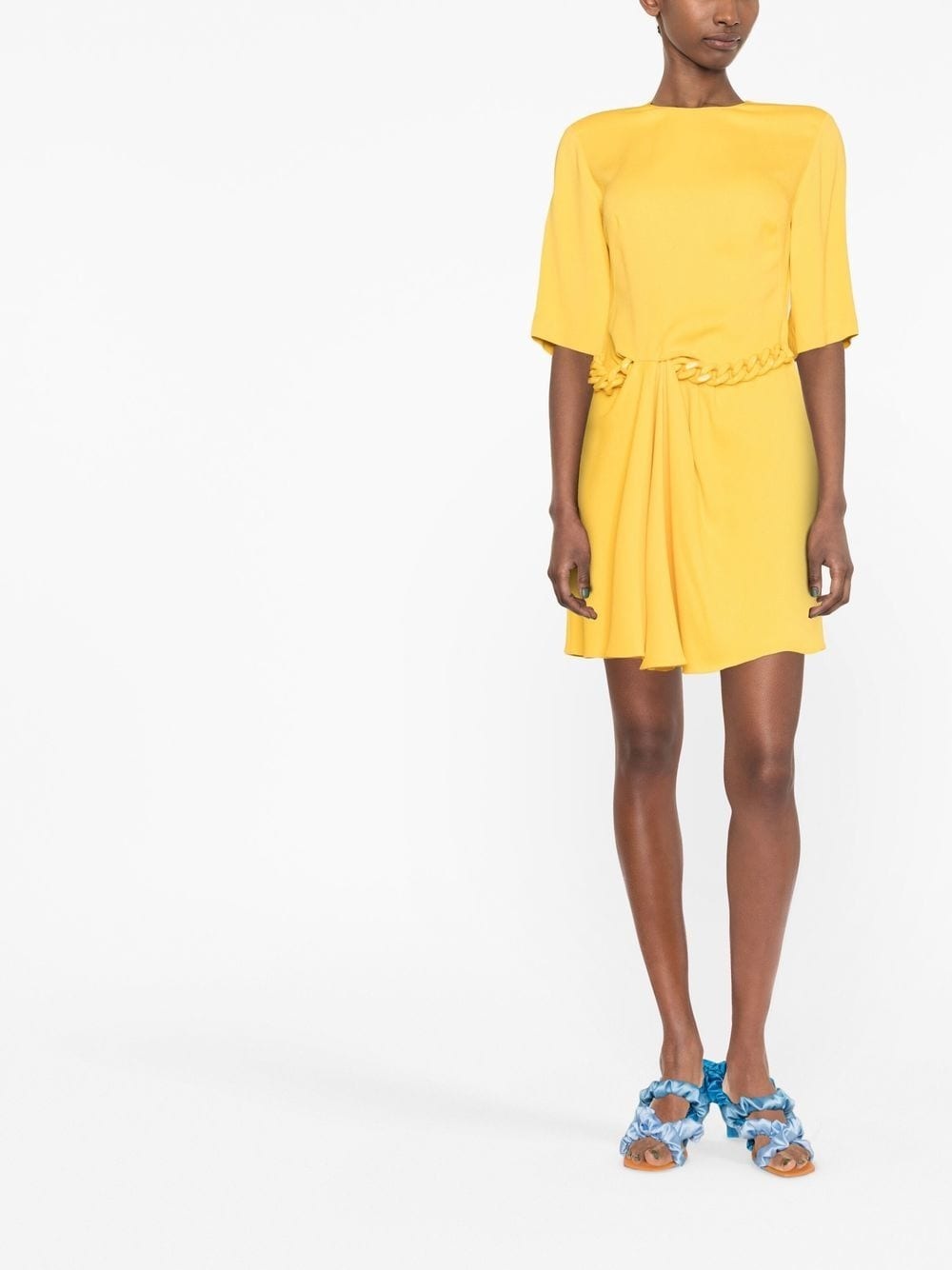 chain link-detail minidress - 2
