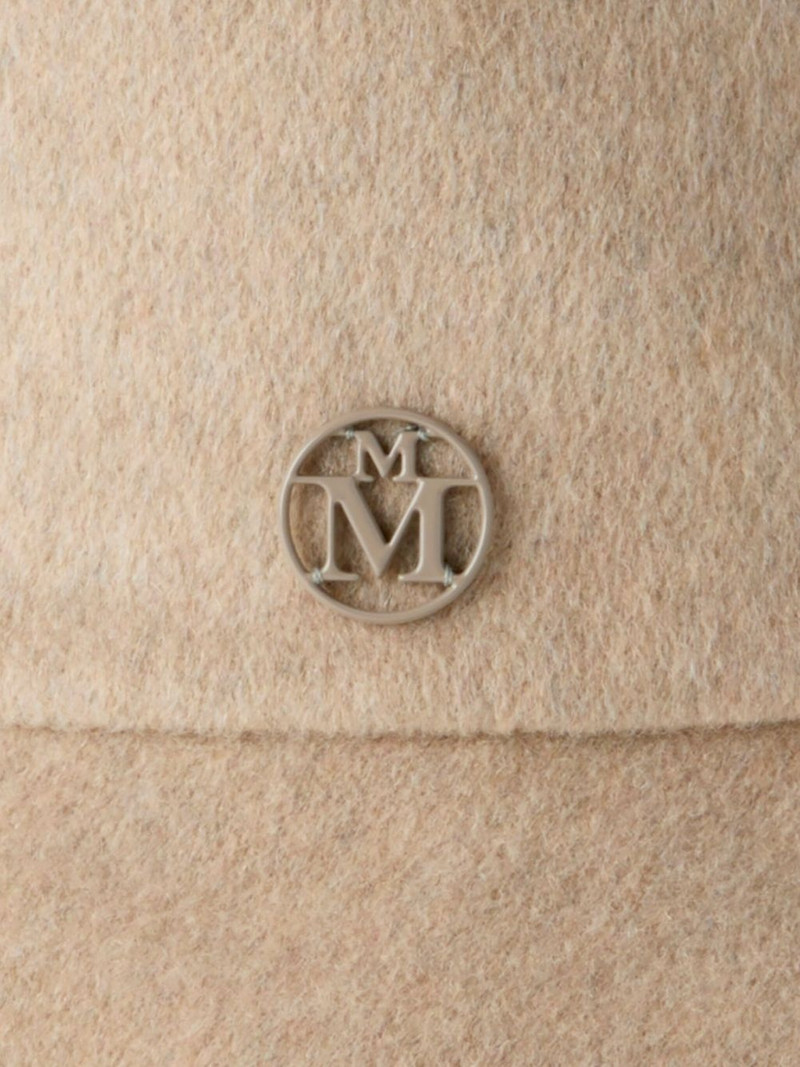 MAISON MICHEL logo-plaque hat outlook