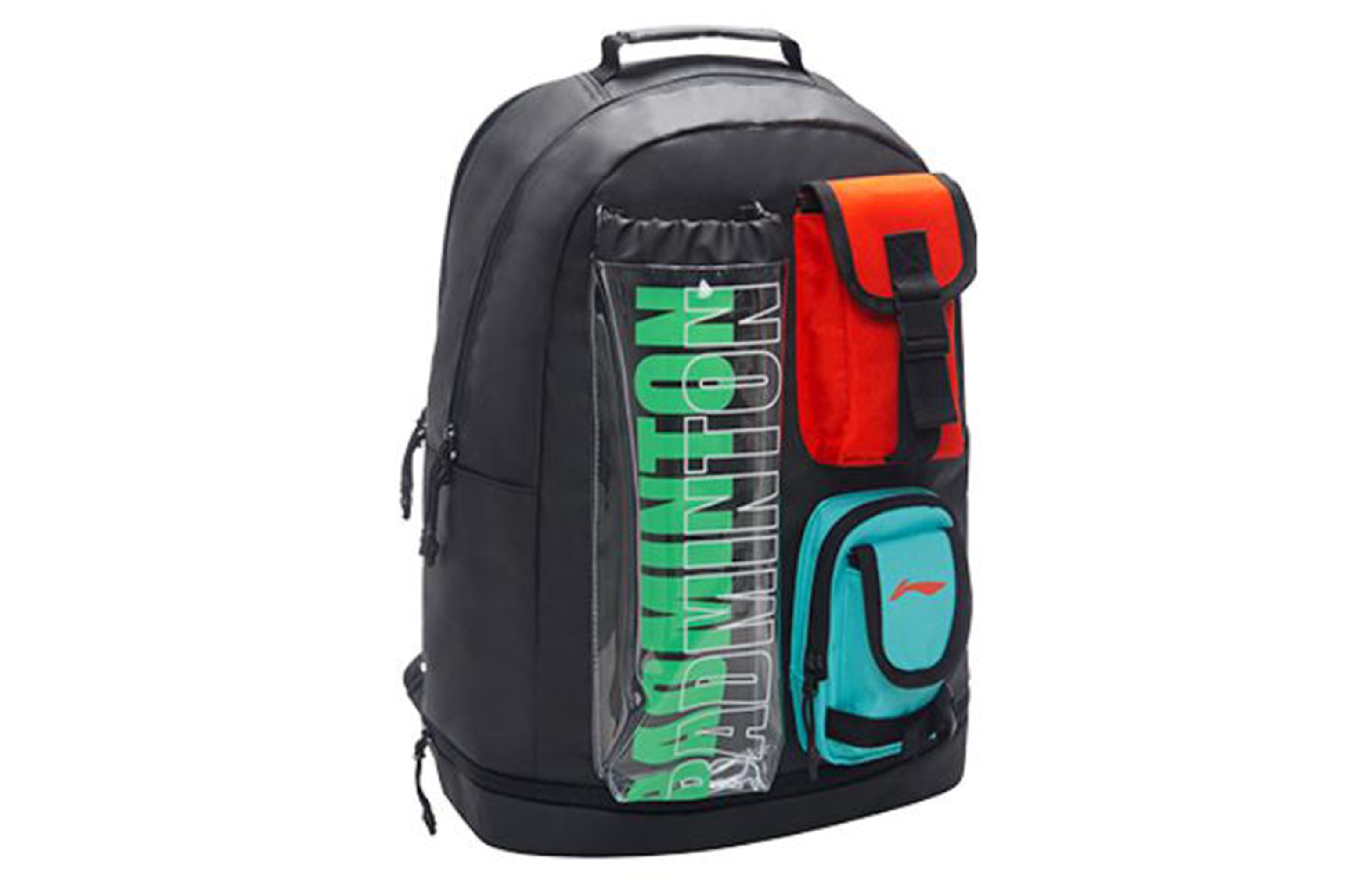 Li-Ning Graphic Multi Pocket Badminton Backpack 'Black Multi' ABSS085-1 - 2