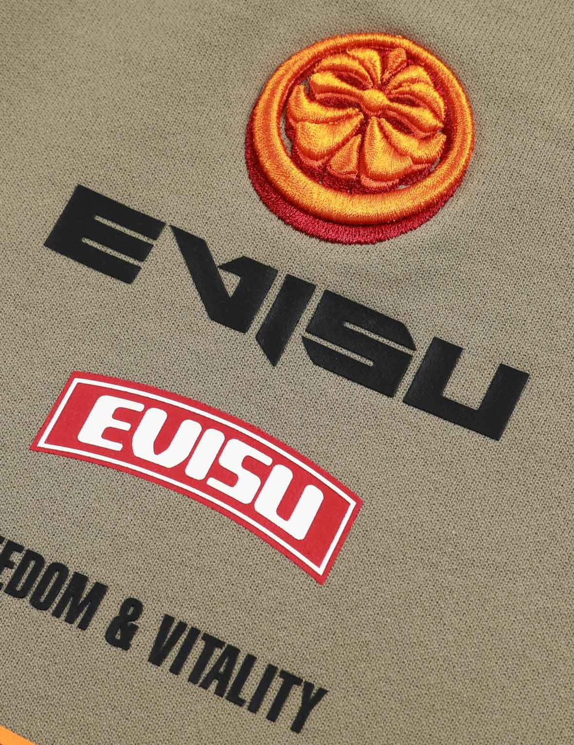 Logo Print and Kamon Embroidery Sweat Shorts - 7