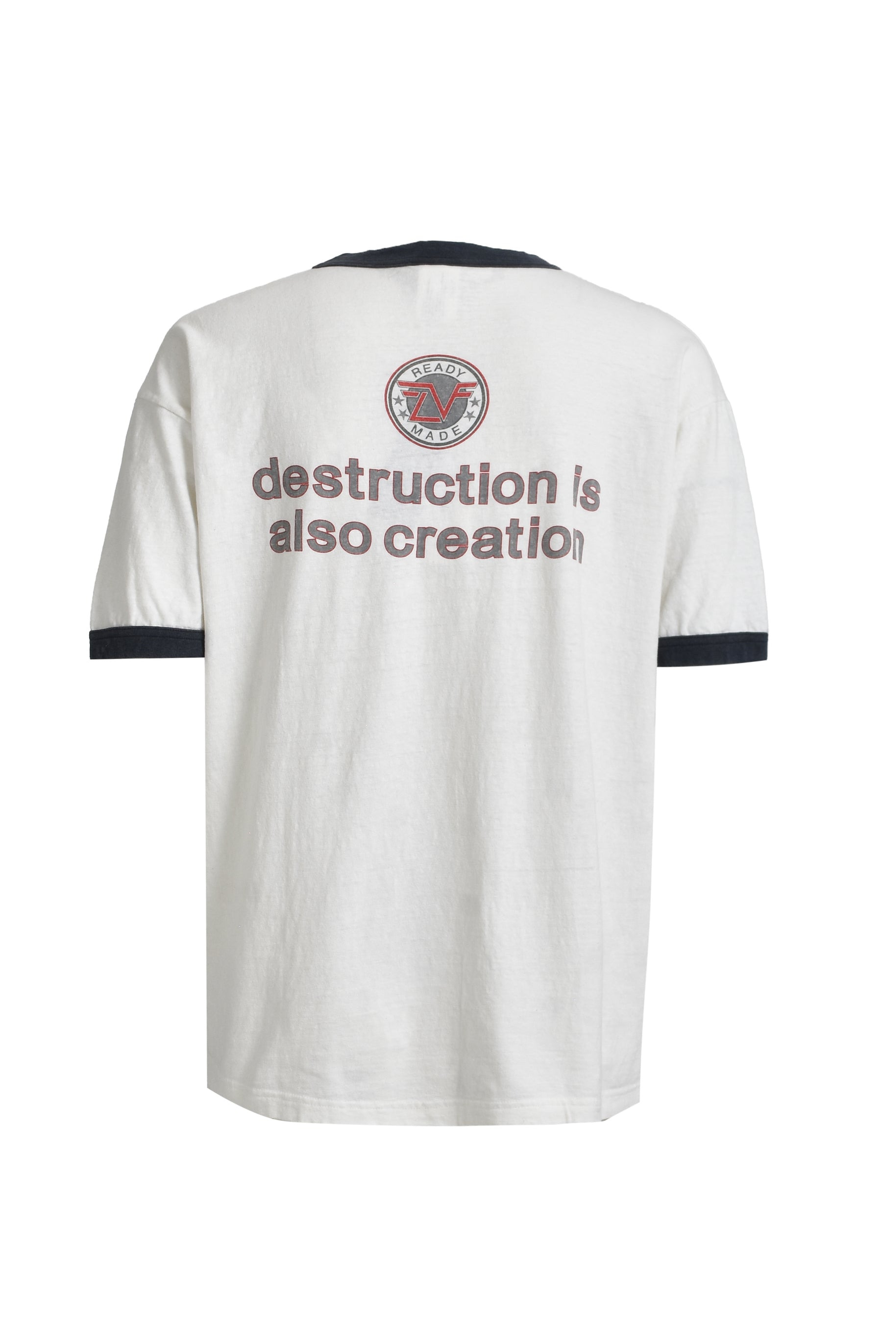 S/S RINGER T-SHIRT / WHT - 6