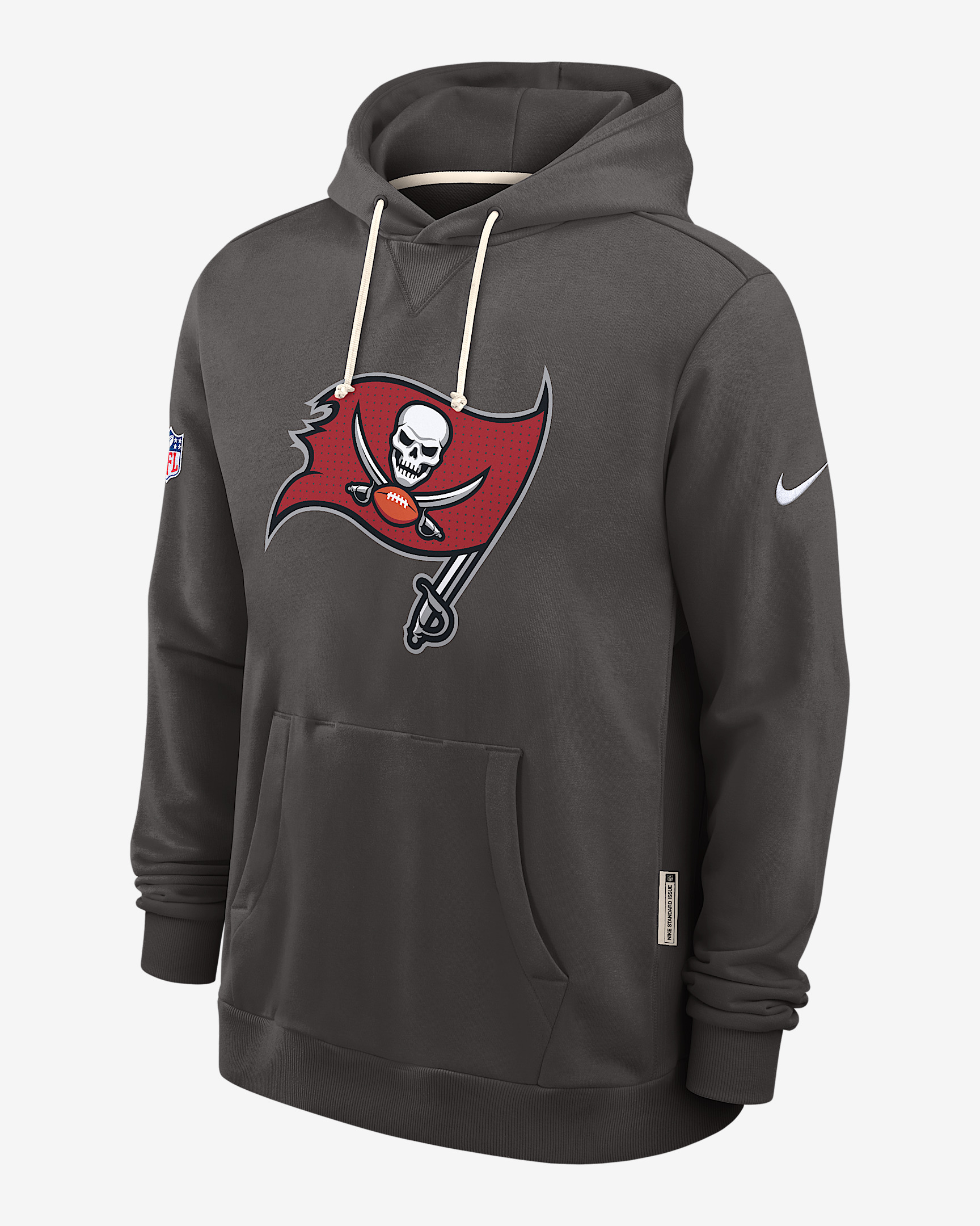 Tampa Bay Buccaneers Initial Home Sideline Men's Nike Dri-FIT NFL Pullover Hoodie - 1