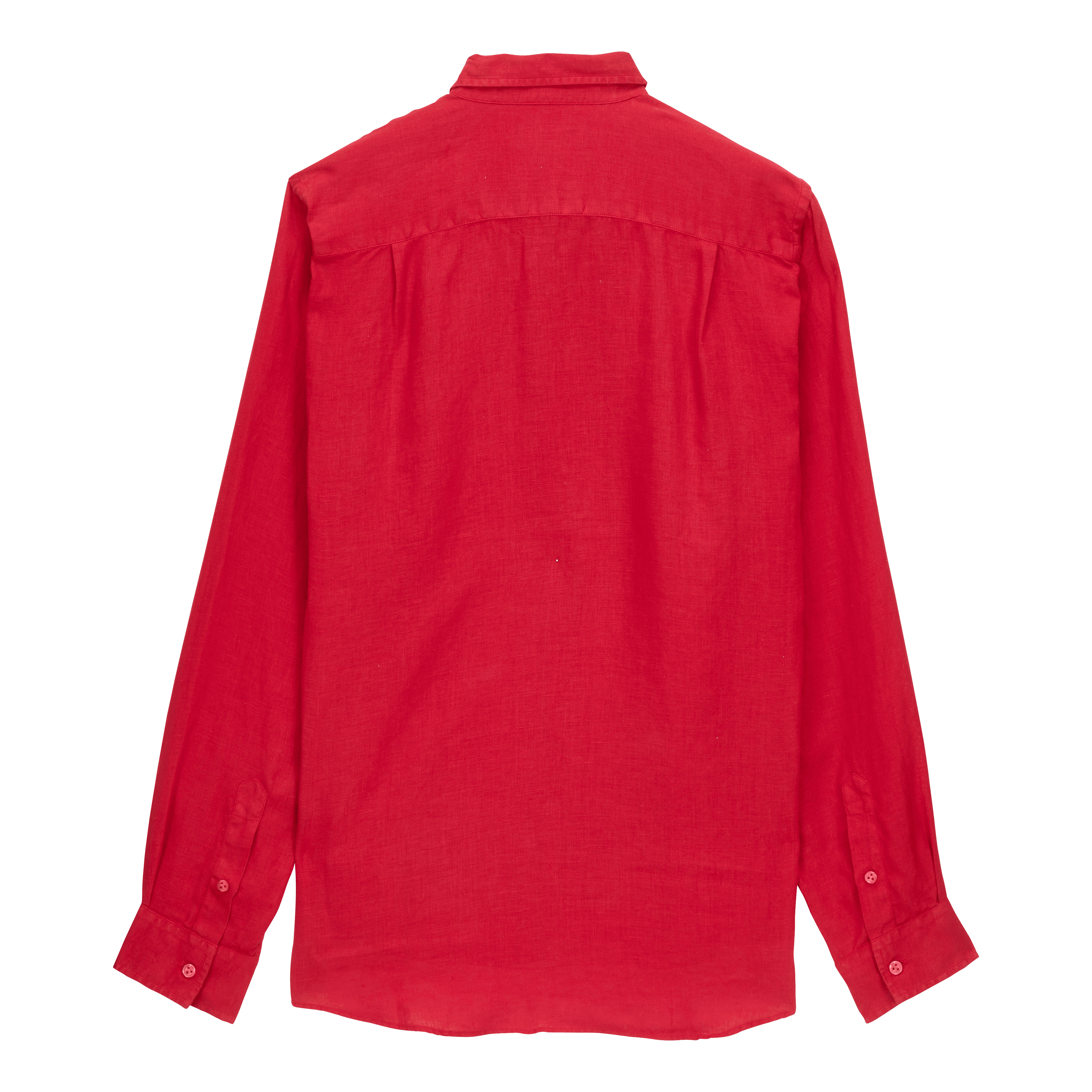 Men Linen Shirt Solid - 2