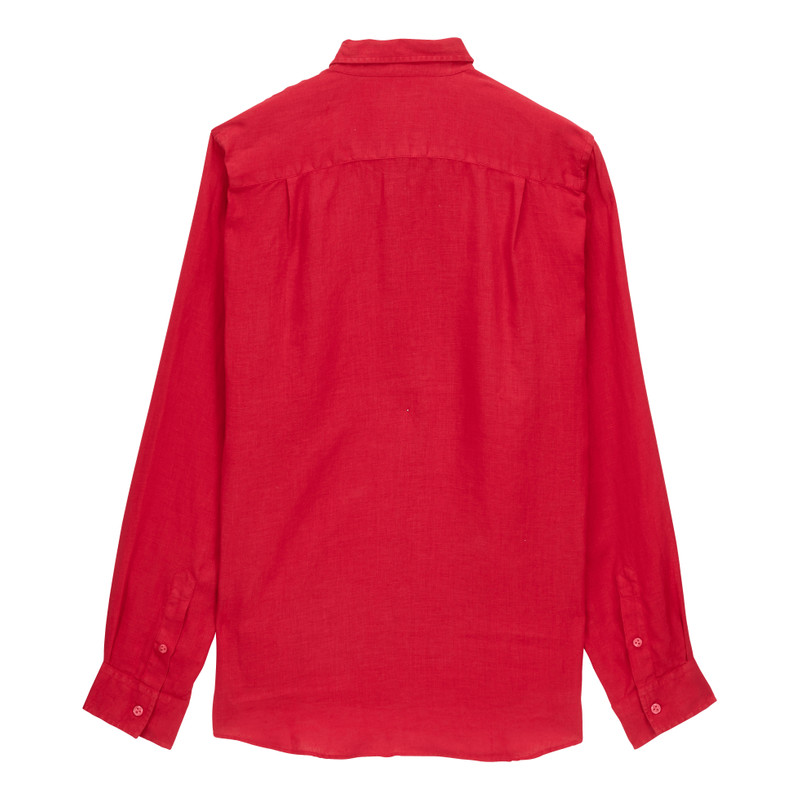Vilebrequin Men Linen Shirt Solid outlook