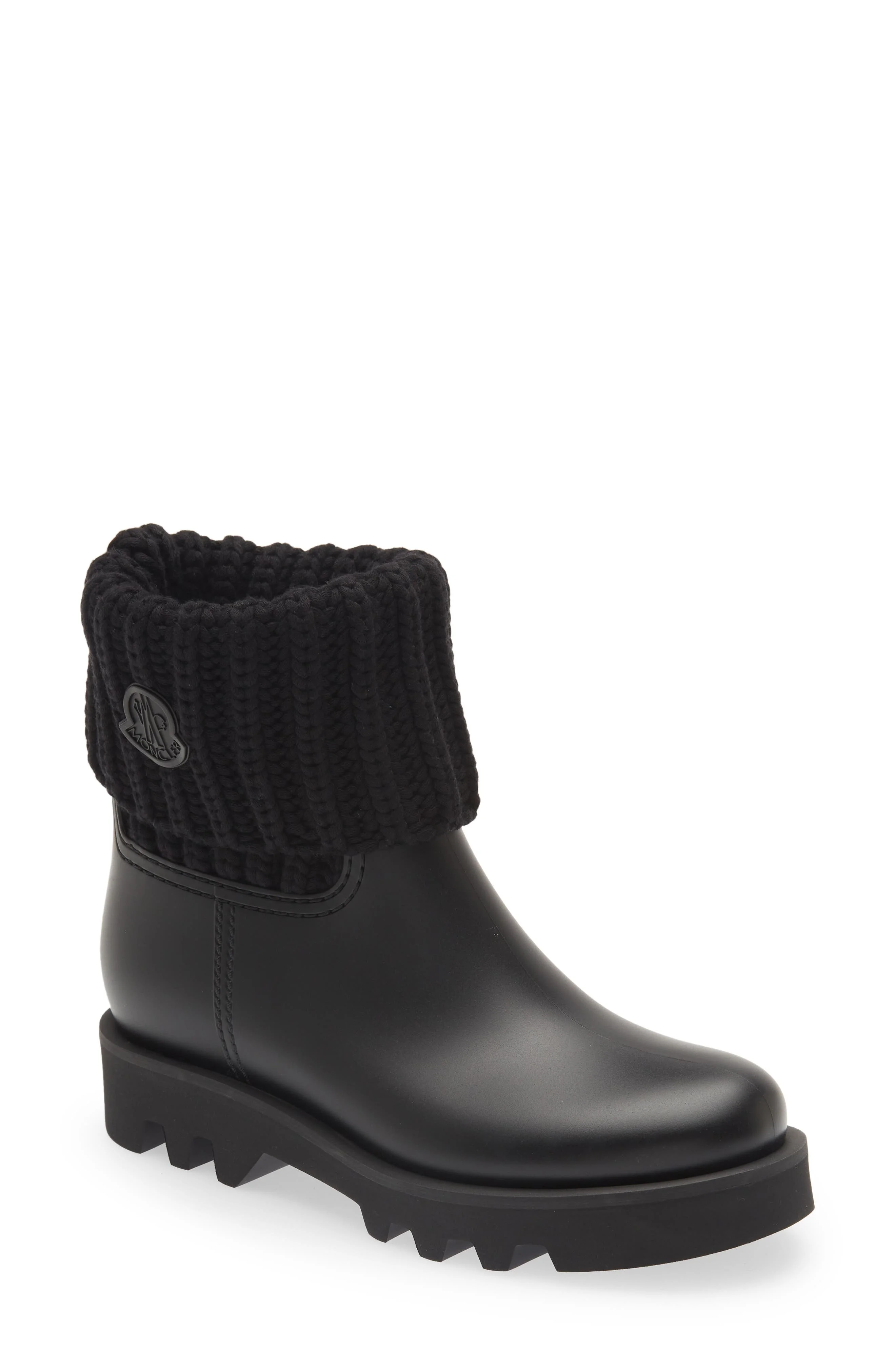 Moncler Ginette Rain Boot in Black at Nordstrom - 1
