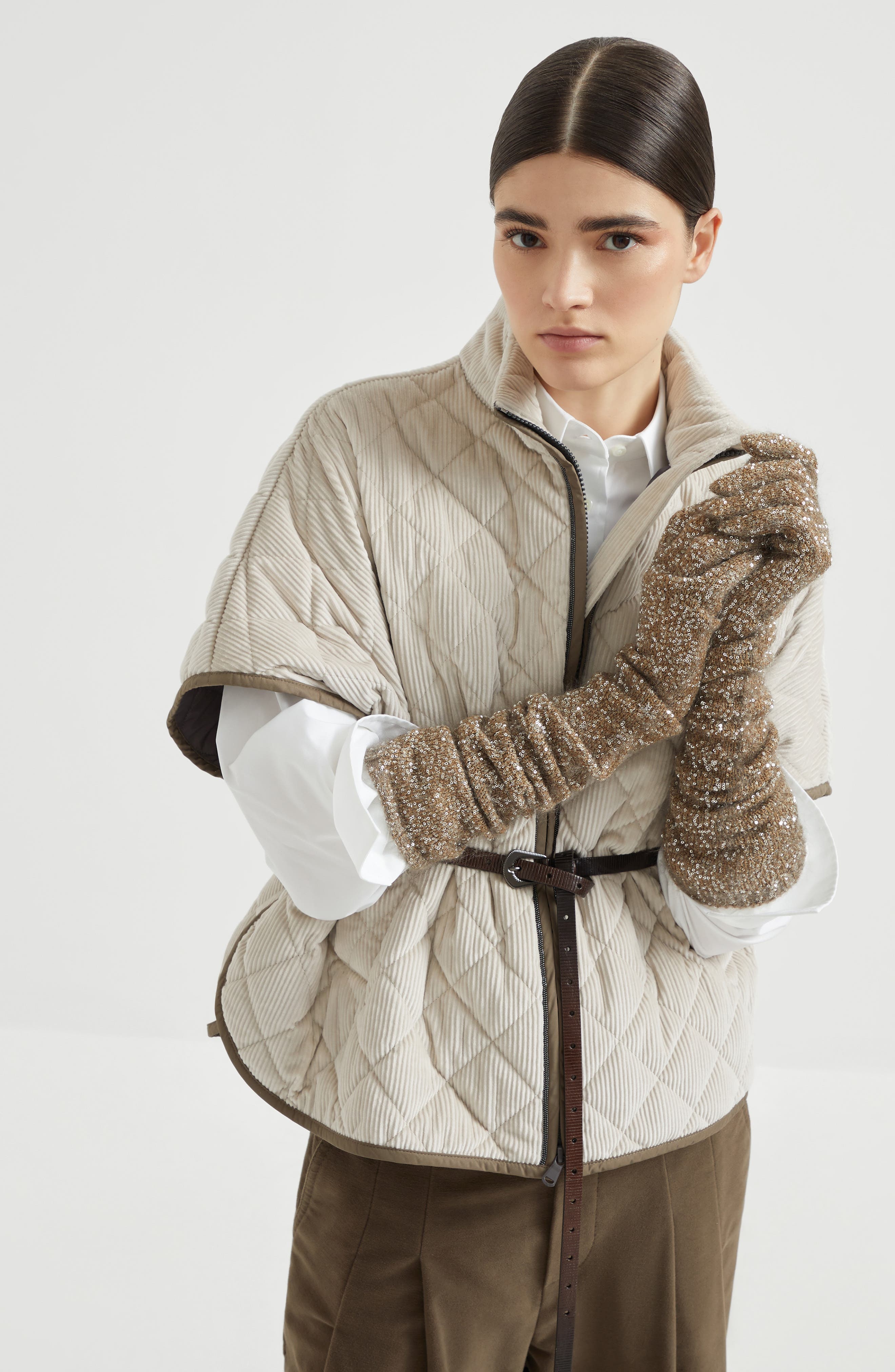 Brunello Cucinelli Quilted outerwear in Beige at Nordstrom - 5