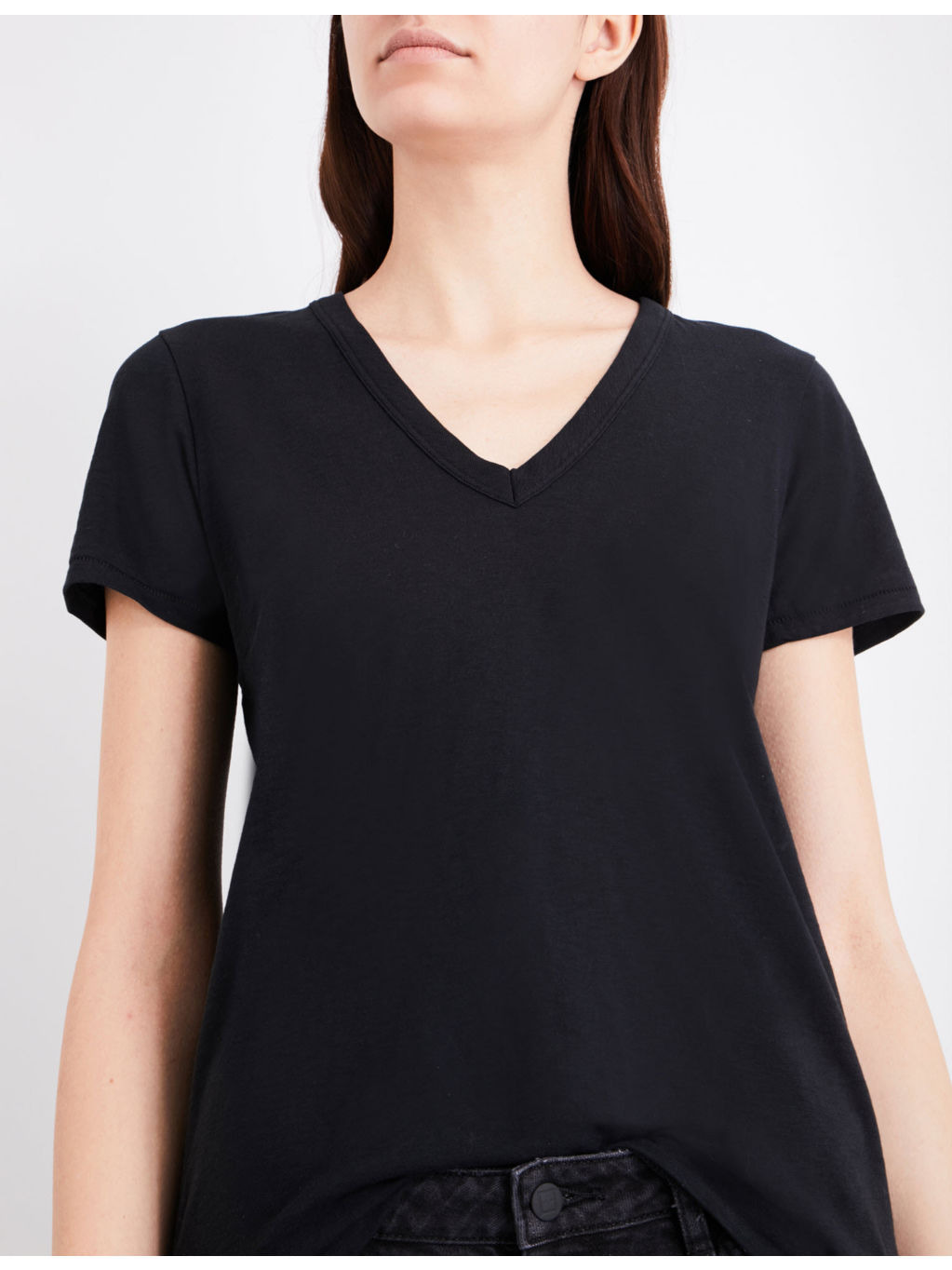 V-neck cotton-jersey t-shirt - 6