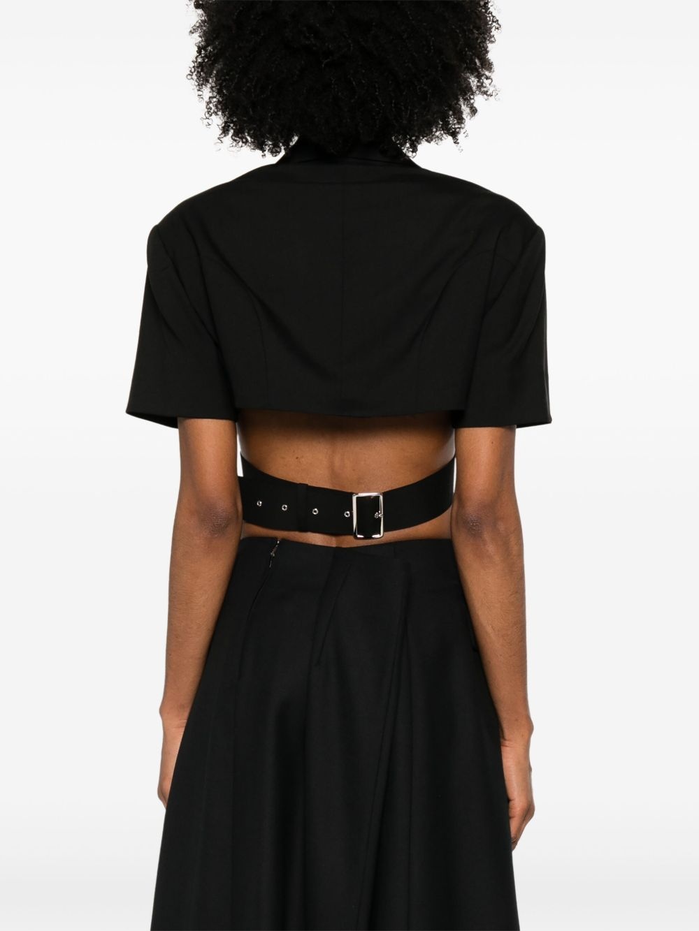 cropped blazer - 4