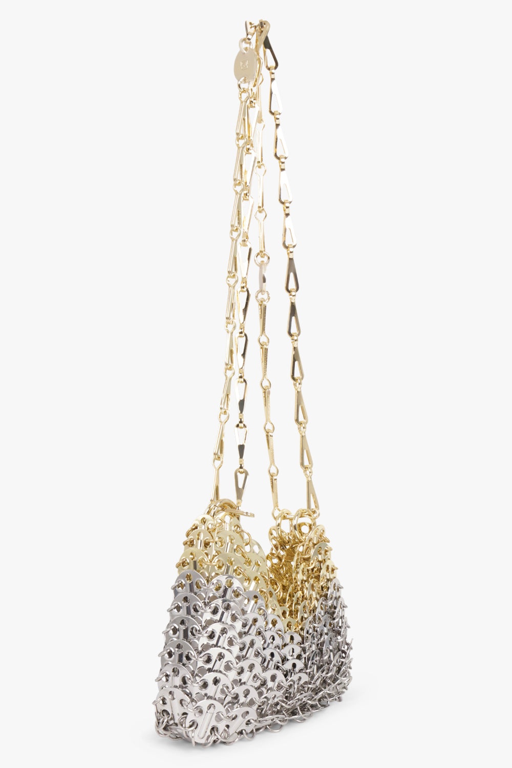 1970 NANO CHAIN STRAP DISC BAG | SILVER/LIGHT GOLD - 2