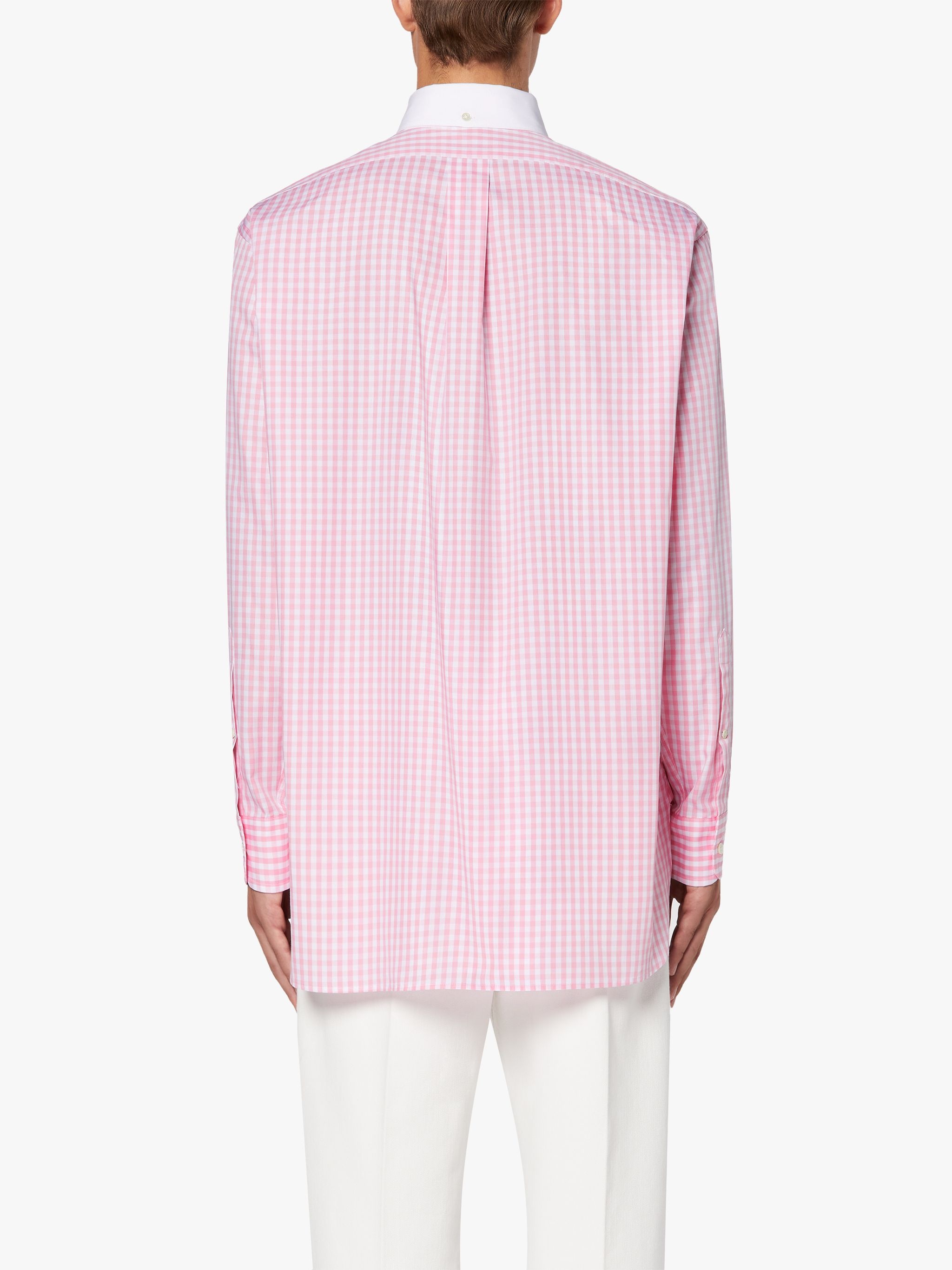 ROMA PINK CHECK BUTTON DOWN SHIRT | GSC-105 - 4