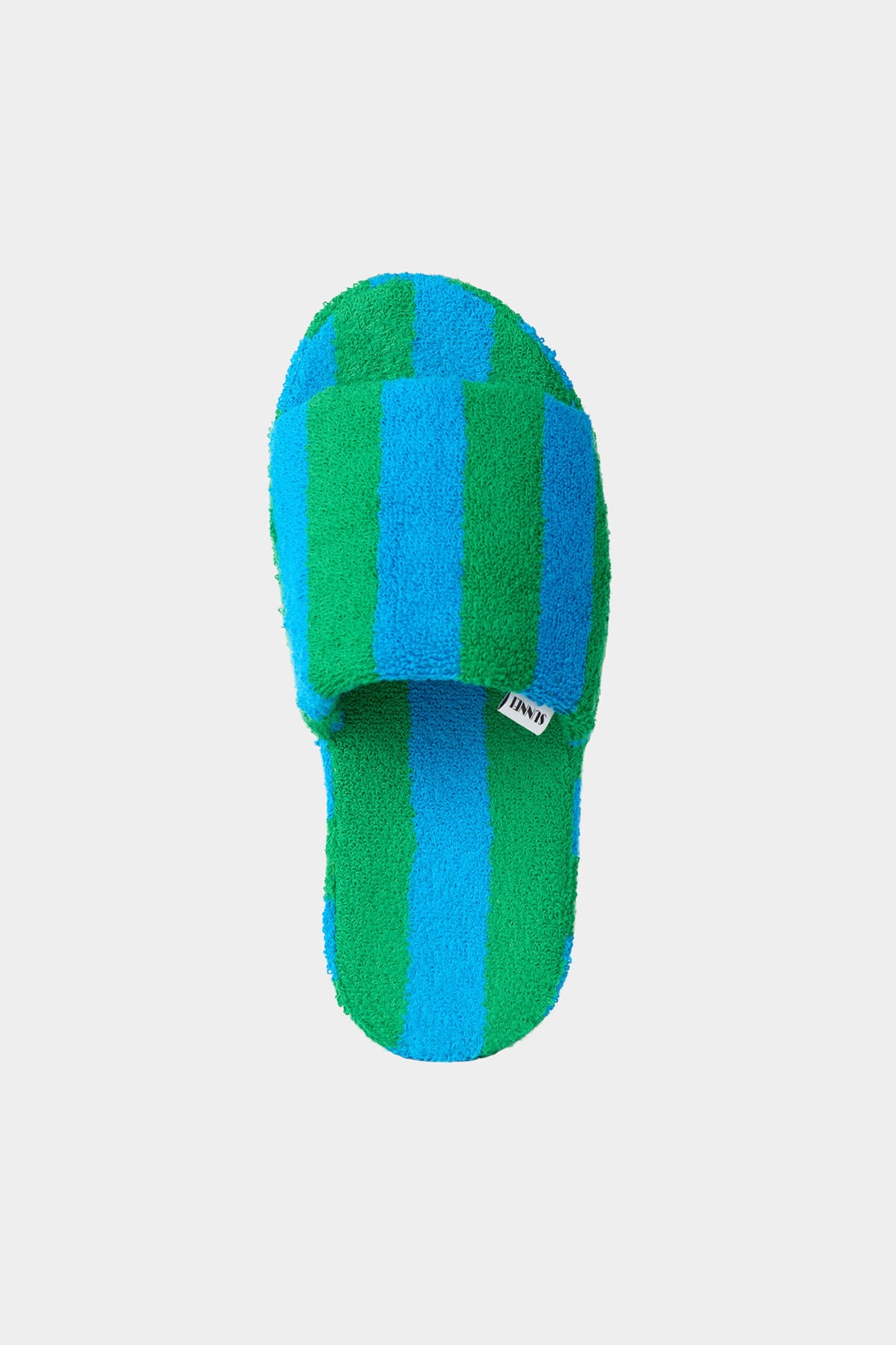 TOWEL DREAMY SLIDERS / azure & green stripes - 3