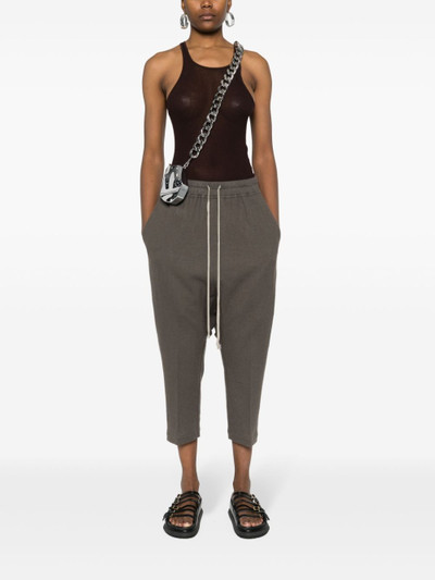 Rick Owens drop-crotch cropped trousers outlook