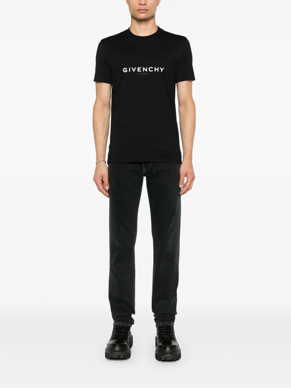 T-shirt à logo inversé - 2