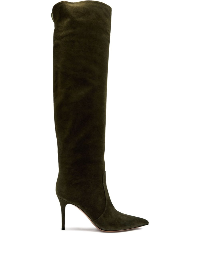 90mm Hansen suede over-the-knee boots 1