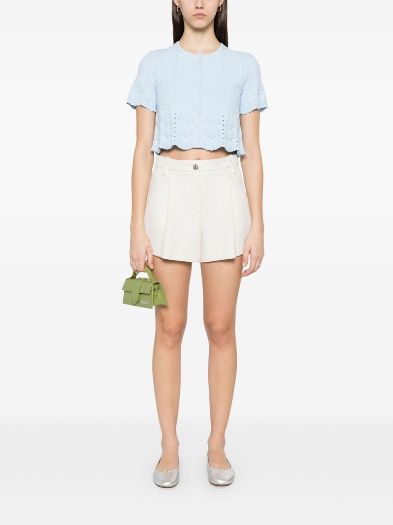 maje lurex-detail shorts outlook