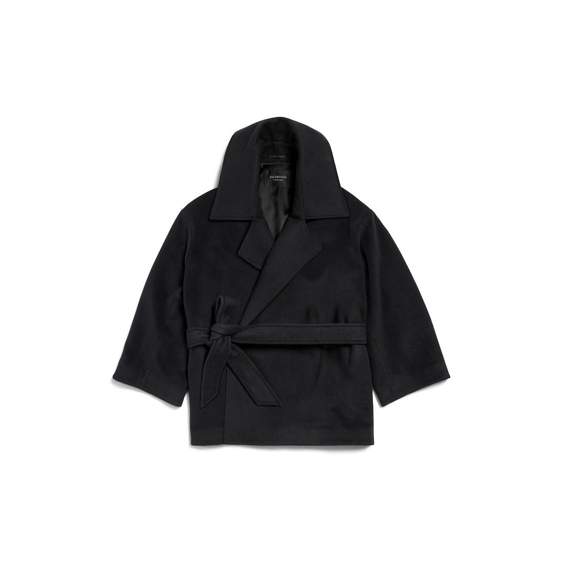 Women's High Collar Jacket in Black - 1