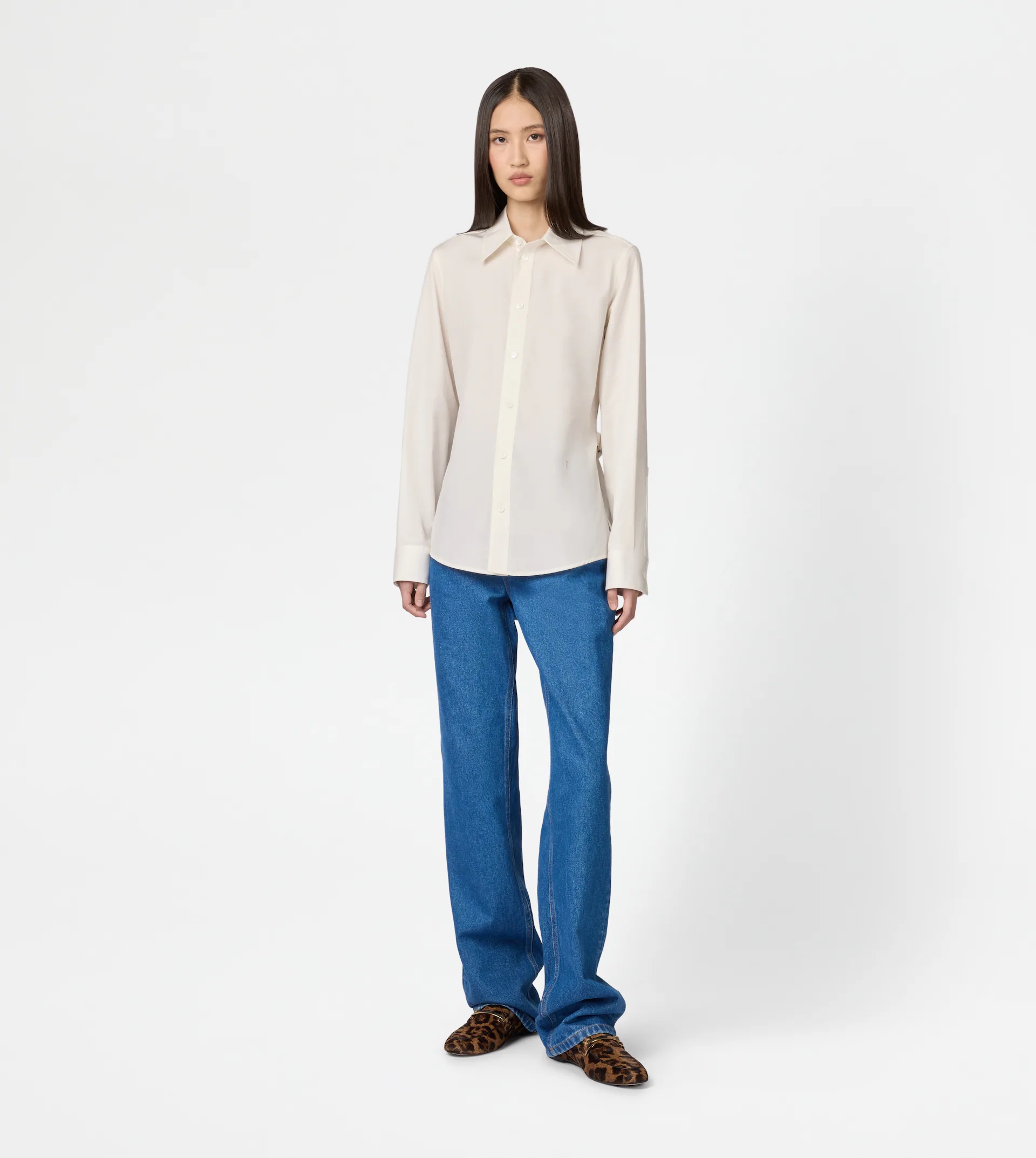 SHIRT IN POPLIN - WHITE - 3