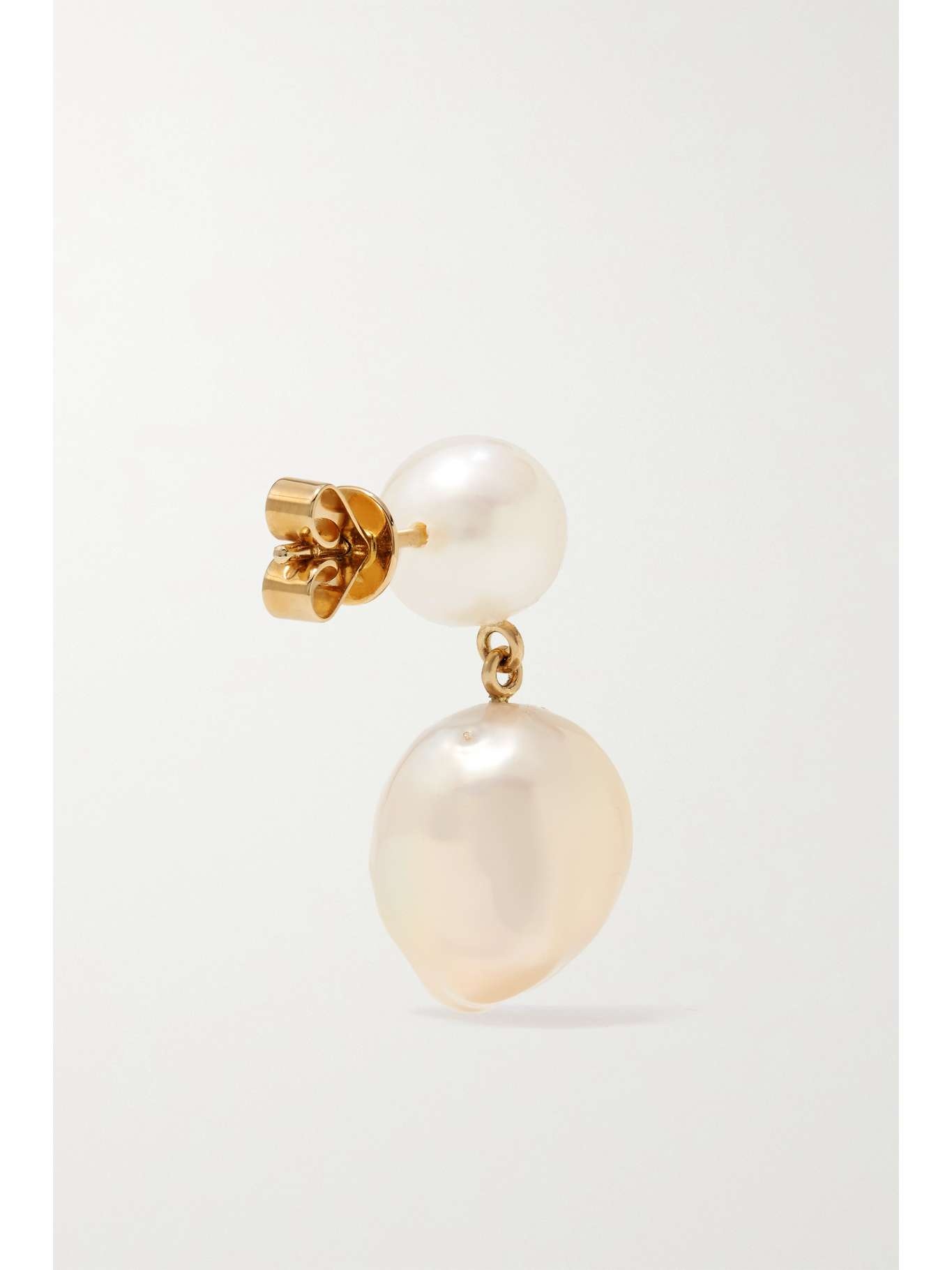 Venus Rose 14-karat gold pearl earrings Gold - 3