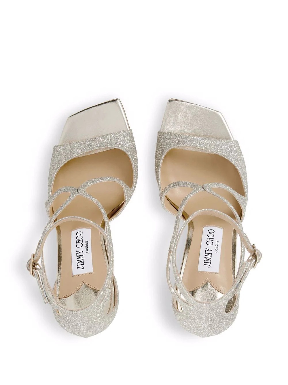 Azia 95mm glitter sandals - 4