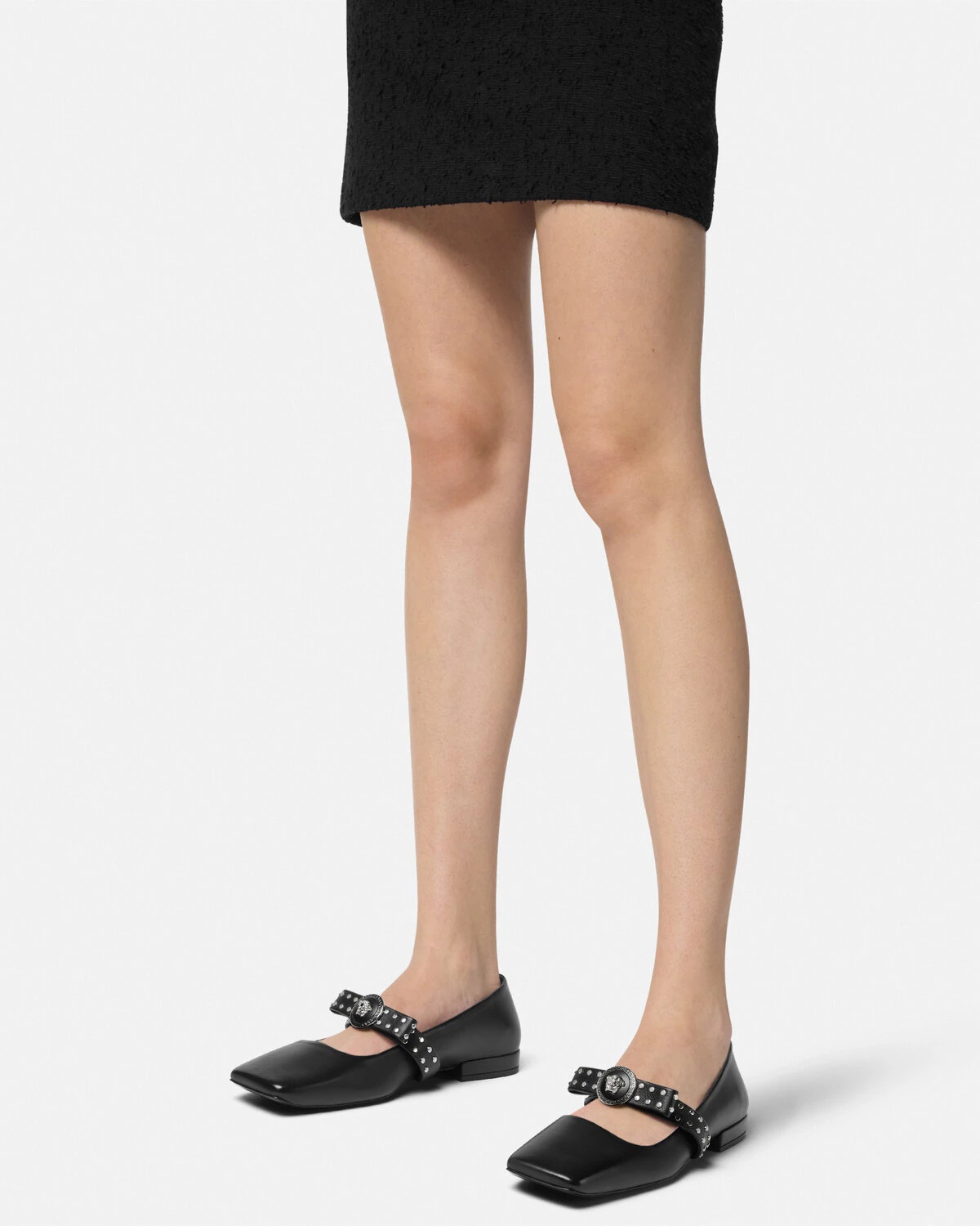 Gianni Ribbon Studded Ballerinas - 3
