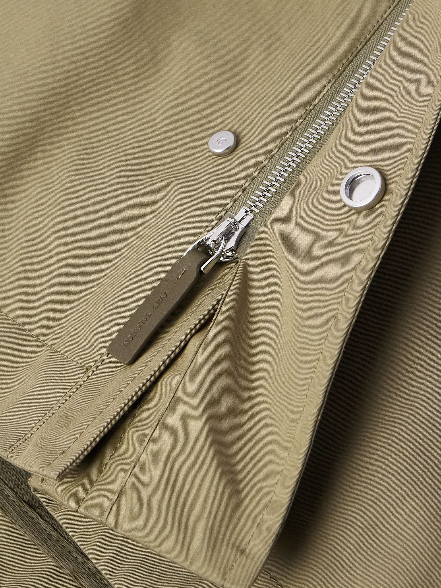 Cotton-Blend Twill Parka Neutral - 5