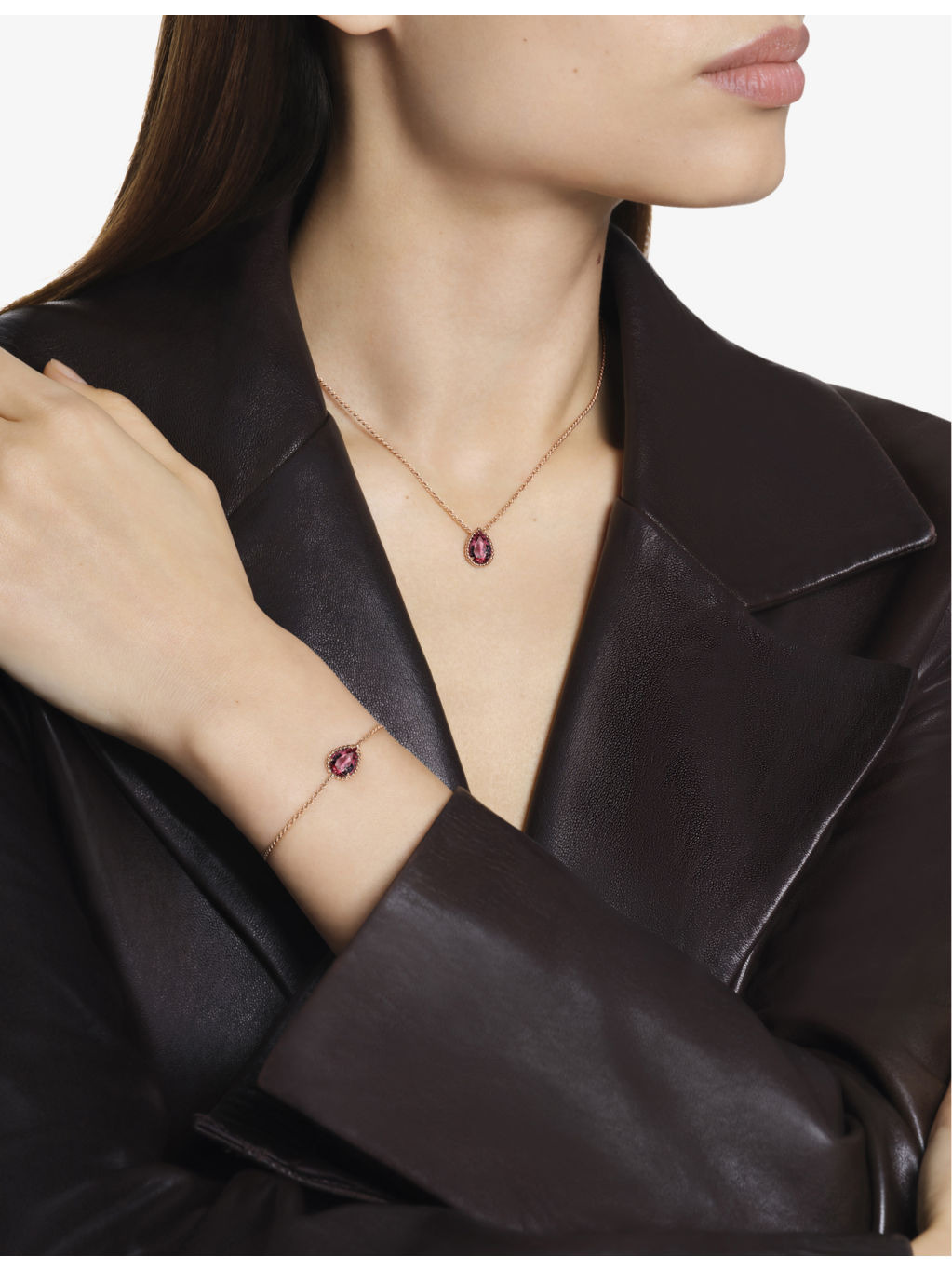 Serpent Boheme 18ct rose-gold and rhodolite pendant - 2