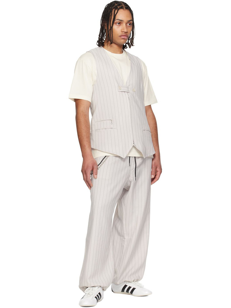 Y-3 Taupe Chapea Tailored Waistcoat outlook