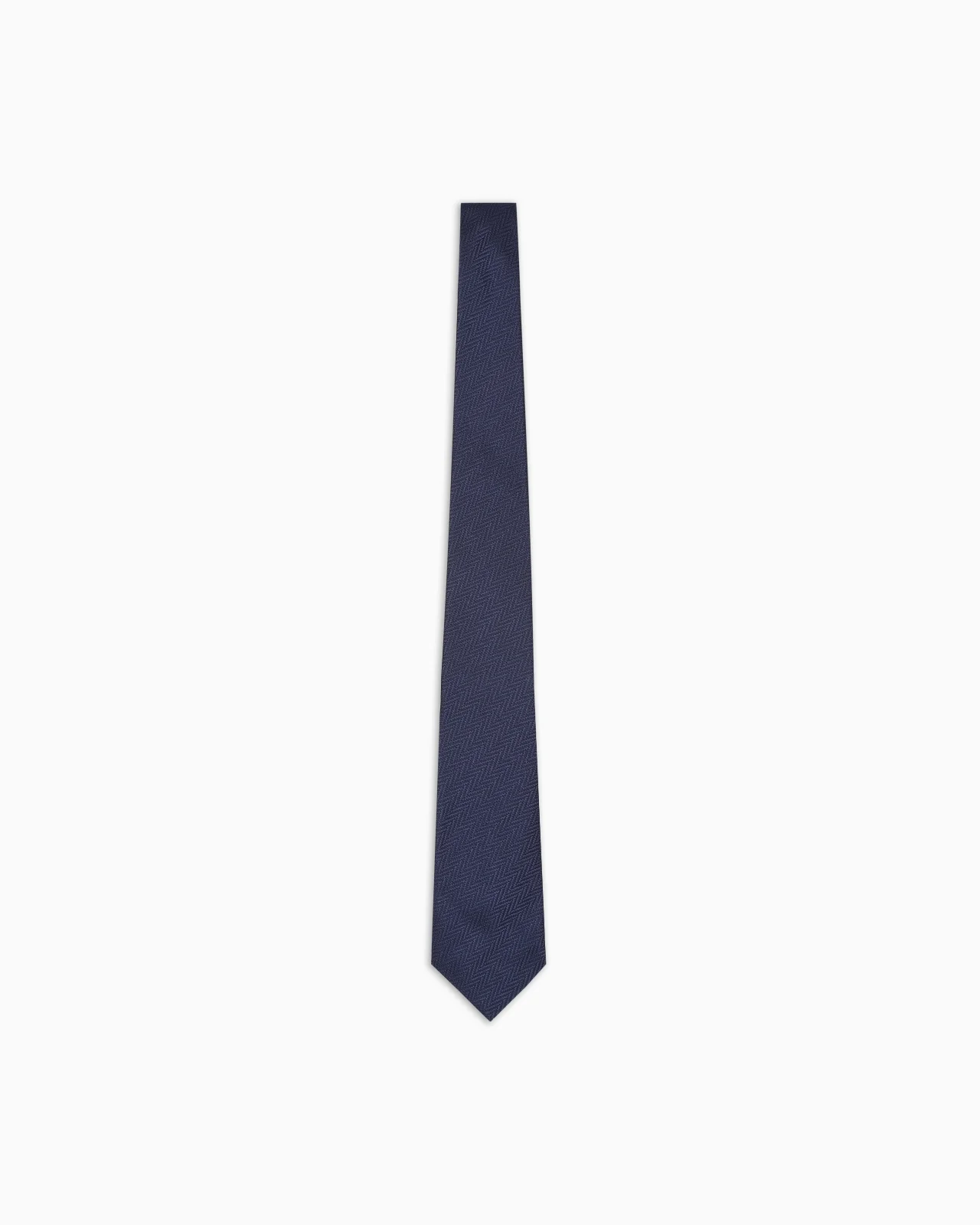 CHEVRON JACQUARD PURE SILK TIE - 1