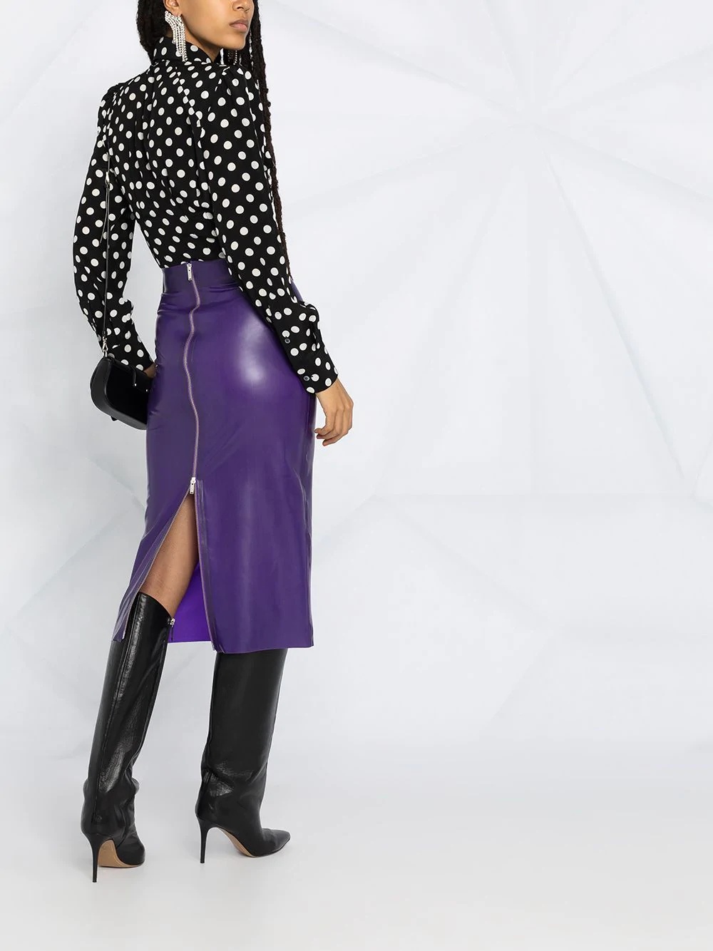 latex pencil skirt - 6