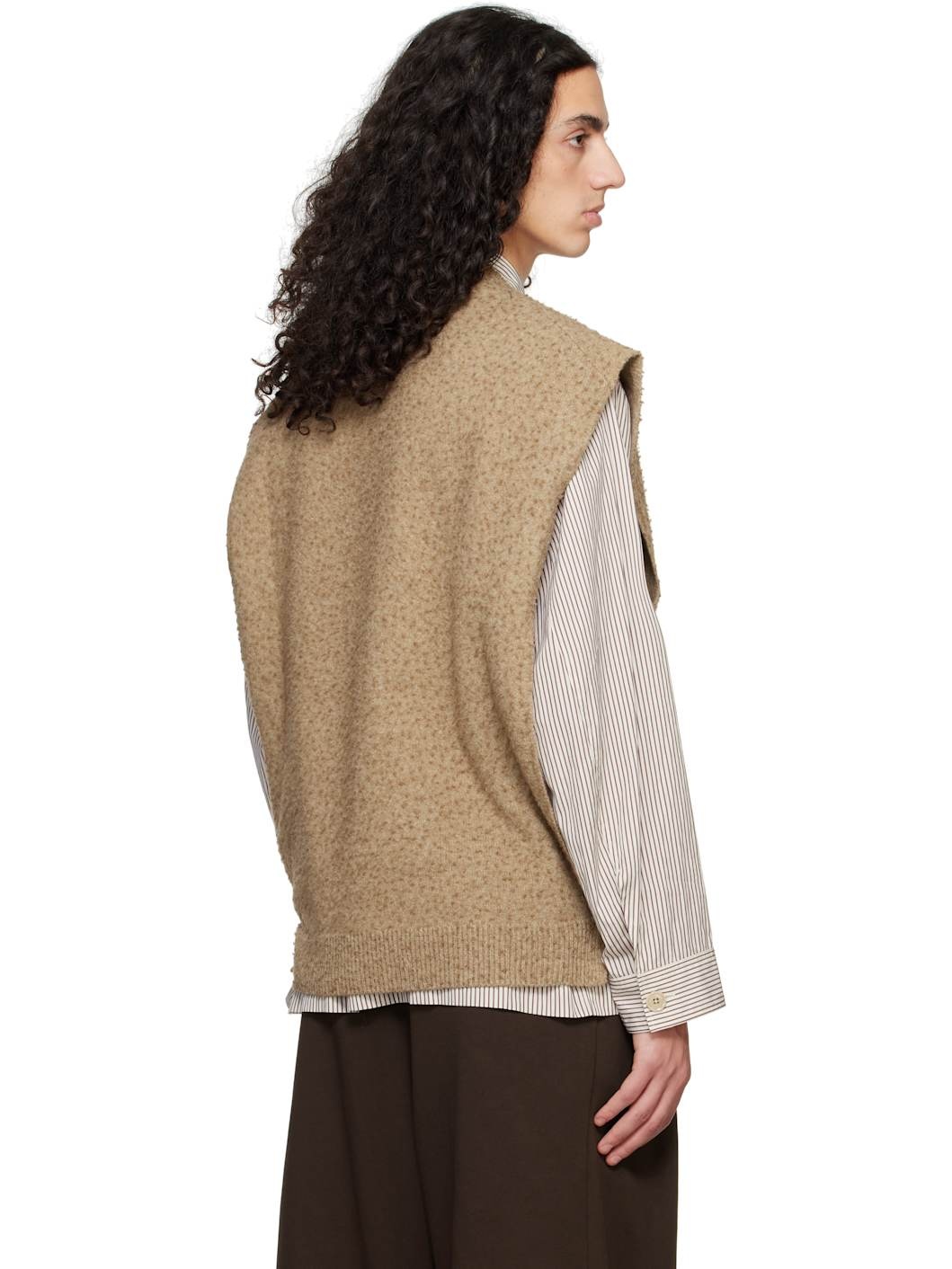 Beige Pilling Stole - 3