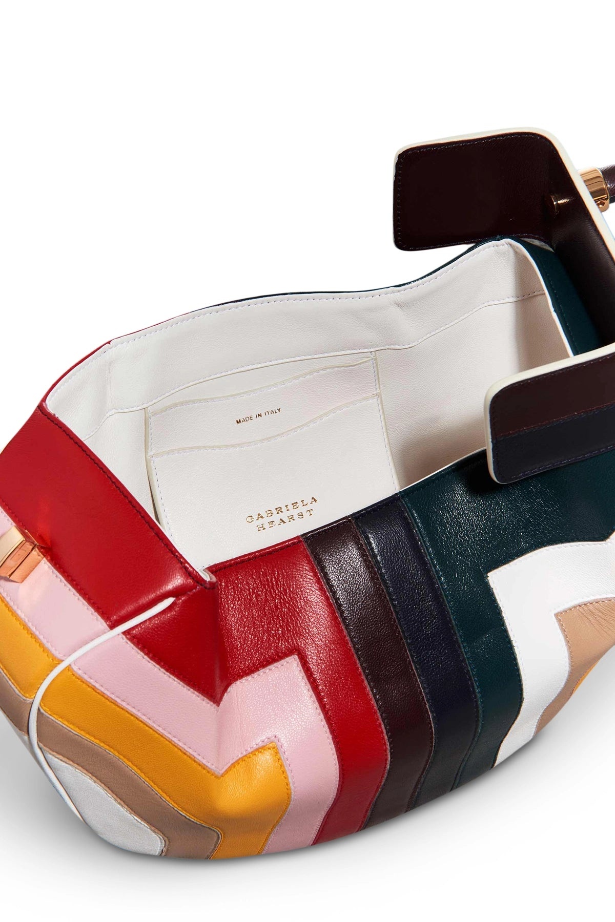 Nina Bag in Multi Stripes Nappa Leather - 4