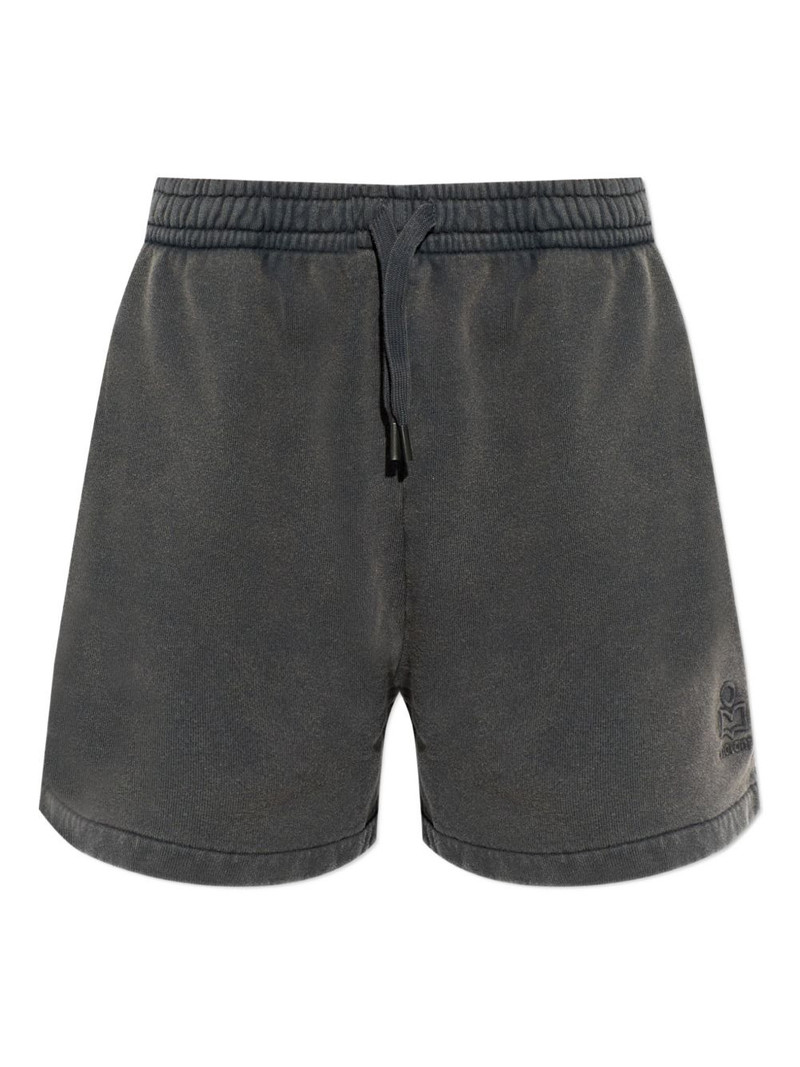 Miranae drawstring embroidered shorts 1